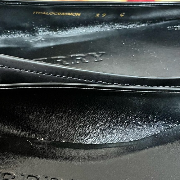 BURBERRY AUTHENTIC HAYMARKET YATES COATED CANVAS LEATHER BALLET… - Picture 7 of 17